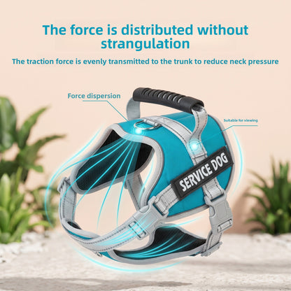 Adjustable Breathable Mesh Dog Harness